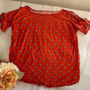 Loft red blouse